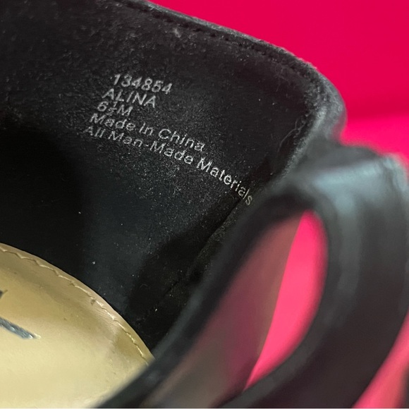 Xappeal Black Flats with Perforated Design and Ankle Strap (NWOT) - Picture 3 of 3